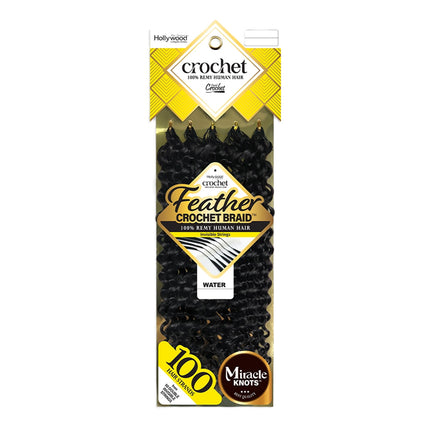 Zury Sis Hollywood Feather Crochet Braid Human Hair - Water 12