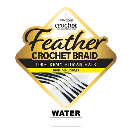 Zury Sis Hollywood Feather Crochet Braid Human Hair - Water 12
