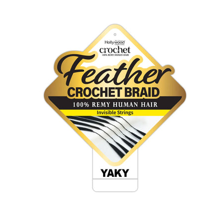Zury Sis Hollywood Feather Crochet Braid Human Hair - Yaky 14