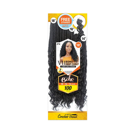 Zury Sis Synthetic Crochet Braid - V11 Boho Deep Curly 14"16"18"