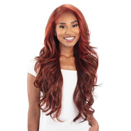 Shake N Go Snatched Glueless Lace Synthetic Wig - Scarlet