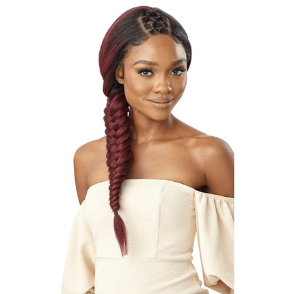 Outre 100% Human Hair Blend 13x6 Hd Lace Frontal Wig 360 Lace - Sunniva