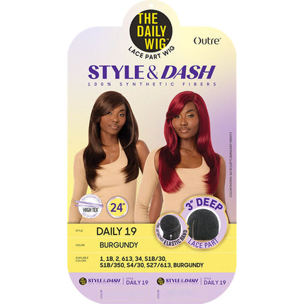 Outre The Daily Wig Style & Dash 3 Deep Lace Part - Daily 19