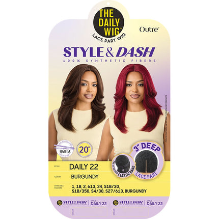 Outre The Daily Wig Style & Dash 3 Deep Lace Part - Daily 22