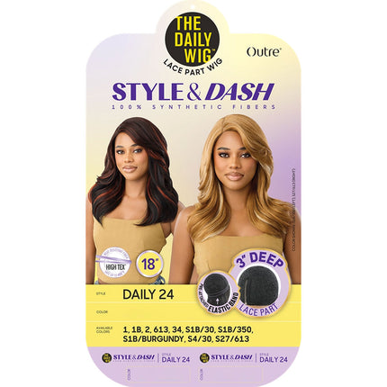 Outre The Daily Wig Style & Dash 3 Deep Lace Part - Daily 24