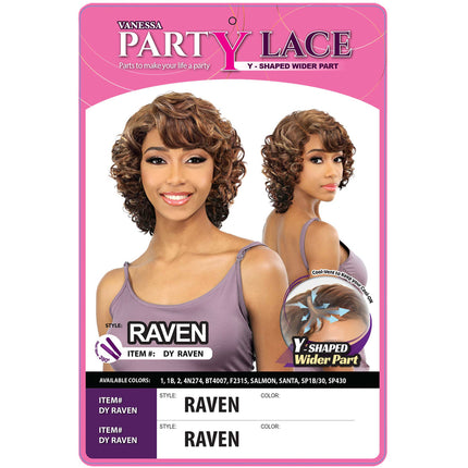 Vanessa Synthetic Party Lace Wig- Dy Raven