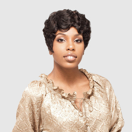 Greta By Vanessa Fifth Avenue Synthetic Hair Wig Short Wavy Mama Curl