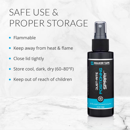 Walker Tape Just-rite Positioning Spray 4 Fl Oz