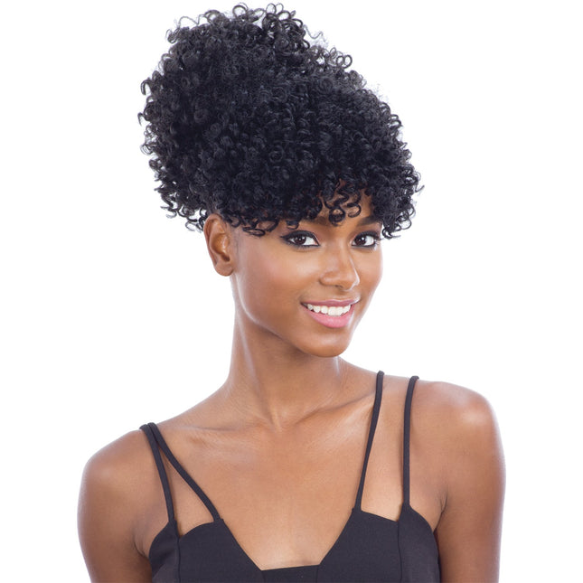 Pop Bobo - Freetress Equal Synthetic Drawstring Ponytail & Bang