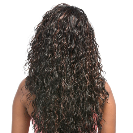 Mega Lace 112 - Hair Topic Synthetic Deep L Part Lace Front Wig Long Curly