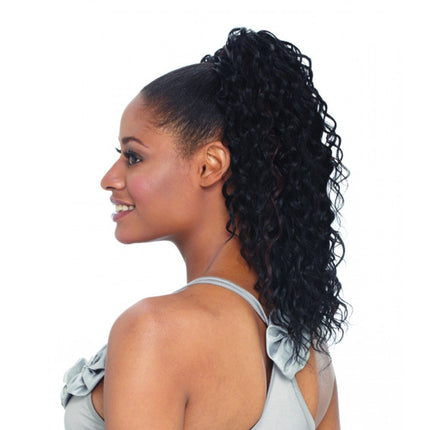 Palm Girl Freetress Equal Drawstring Ponytail Synthetic Medium Length Wavy Hair