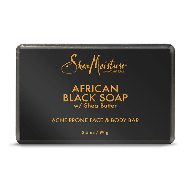 Shea Moisture Organic African Black Soap Acne Prone Face & Body Bar 3.5Oz