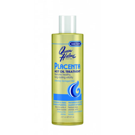 [Queen Helene] Placenta Hot Oil Treatment 8Oz Restore For Damaged Hair