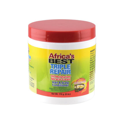 [Africa'S Best] Triple Repair Oil Moisturizer Hair & Scalp Conditioner 6Oz