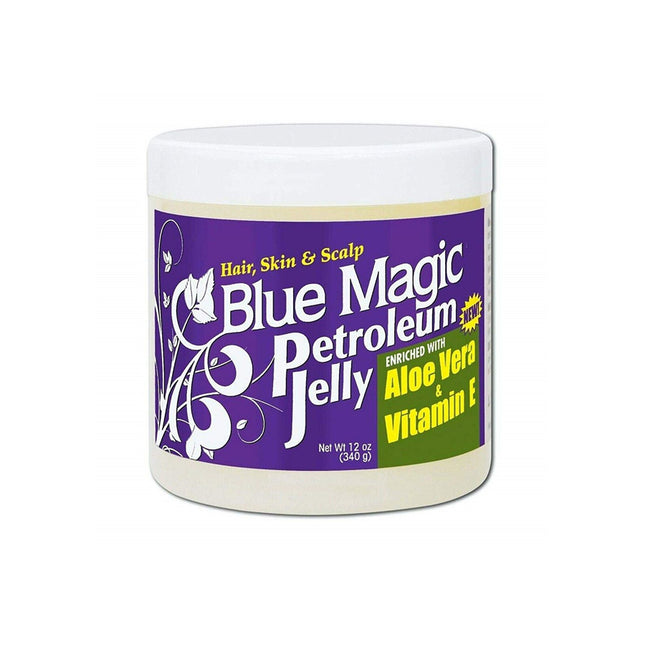 [Blue Magic] Petroleum Jelly Enriched With Aloe Vera & Vitamin E 12Oz