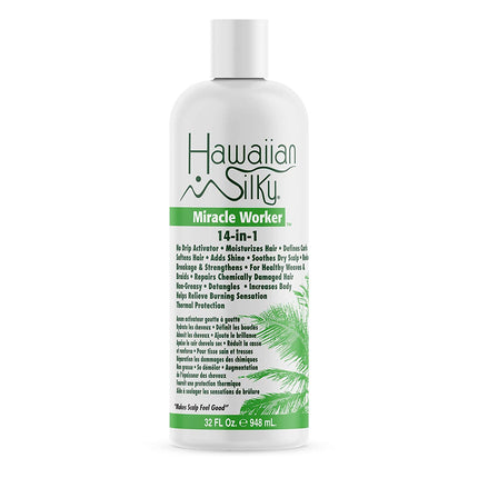 [Hawaiian Silky] 14 In 1 Miracle Worker No Drip Activator & Moisturizer 32Oz