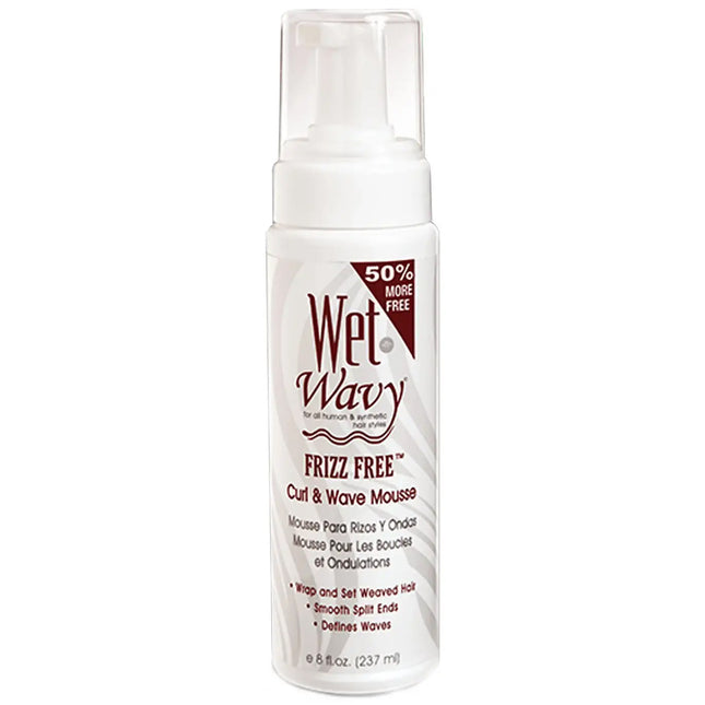 [Wet N Wavy] Frizz Free Curl & Wave Mousse 8Oz Hair Wrap And Set Foam