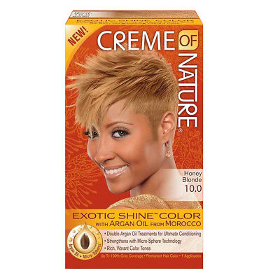 [Creme Of Nature] Argan Oil Exotic Shine Hair Color Dye Honey Blonde 10.0