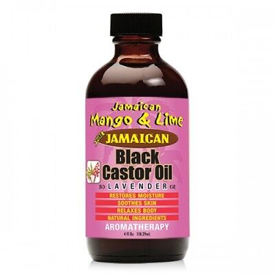[Jamaican Mango&Lime] Pure Organic Black Castor Oil Treatment Lavender 4Oz