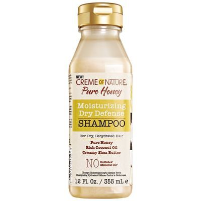 [Creme Of Nature] Pure Honey Moisturizing Dry Defense Shampoo 12Oz