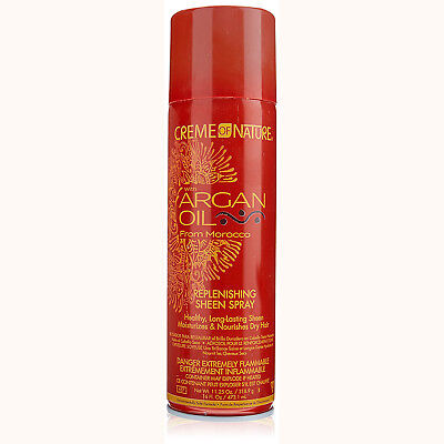 [Creme Of Nature] Argan Oil Replenishing Sheen Spray 16Oz