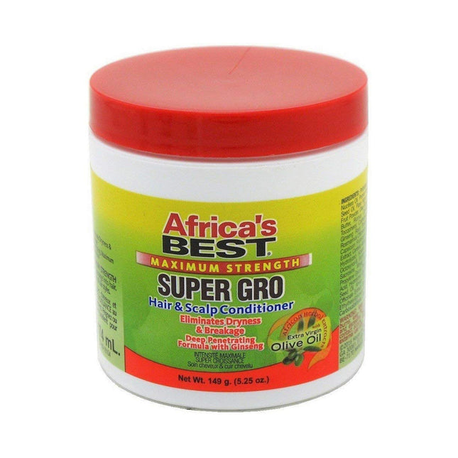 [Africa'S Best] Maximum Strength Super Gro Hair & Scalp Conditioner 5.25Oz