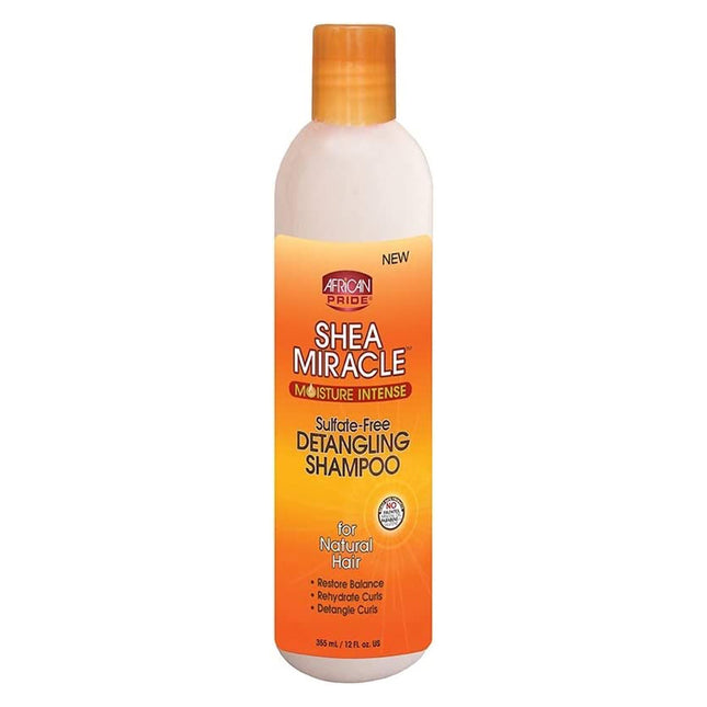 [African Pride] Shea Butter Miracle Sulfate-Free Detangling Shampoo 12Oz