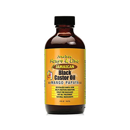 [Jamaican Mango&Lime] Pure Organic Black Castor Oil Treatment Mango Papaya 4Oz