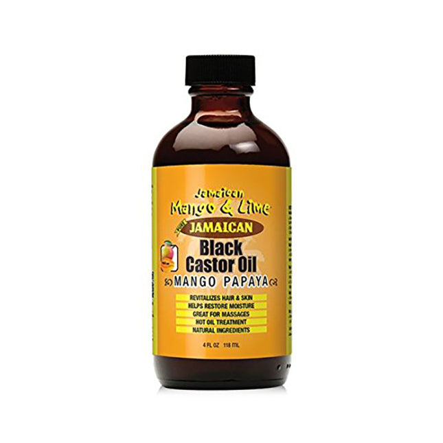 [Jamaican Mango&Lime] Pure Organic Black Castor Oil Treatment Mango Papaya 4Oz