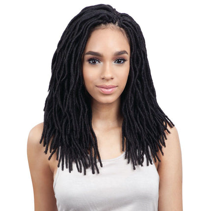 2x Soft Wavy Faux Loc 12" - Freetress Synthetic Crochet Braid Dread Locks