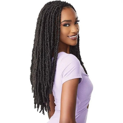 Sensationnel Synthetic Lulutress Pre Looped Crochet Braid - 2x Skinny Butterfly Locs 18