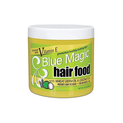 [Blue Magic] Hair Food With Wheat Gem Oil, Coconut Oil 12oz