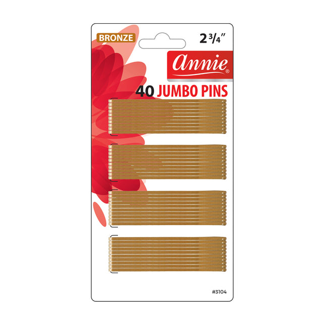 [Annie] Roller Pins 2 3/4" 40Pcs Bronze