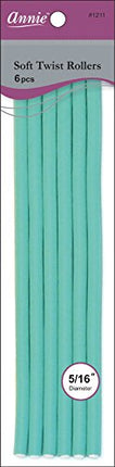 [Annie] Soft Twist Rollers 5/16???? X 10"6Pcs - #1211g