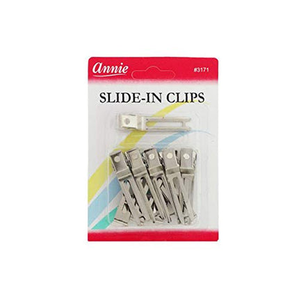 [Annie] Slide-In Clips Metal Hair Clip 10Pcs - #3171