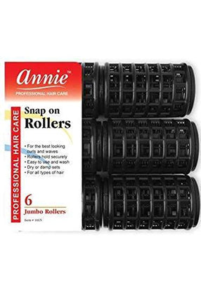 [Annie] Snap-On Rollers Jumbo 1 1/2???? 6Pcs - #1015