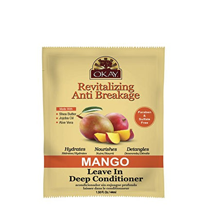 [Okay] Mango Leave-In Deep Conditioner, Revitalizing Anti Breakage 1.5oz