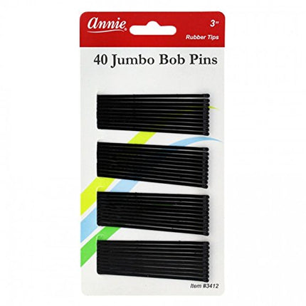 [Annie] 40Pcs Jumbo Bob Pins 3" - #3412