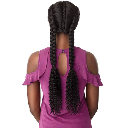 Sensationnel Synthetic Cloud 9 Vixen Swiss Lace Wig - Bohemian Dutch Braid