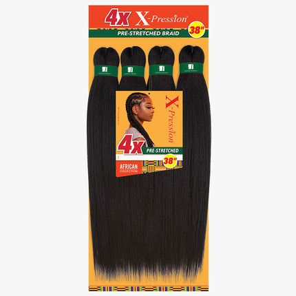 Sensationnel Synthetic X-pression 100% Kanekalon - 4x Pre-stretched Braid 38"