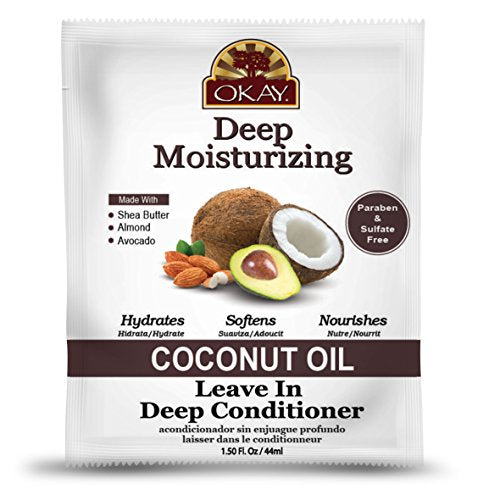 [Okay] Coconut Deep Moisturizing Leave-In Conditioner 1.5oz