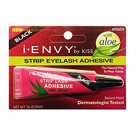 [I-Envy] Aloe Infused Strip Lash Adhesive Glue, Black