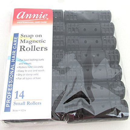 [Annie] Snap-On Magnetic Rollers Small 1/2" 14Pcs - #1234
