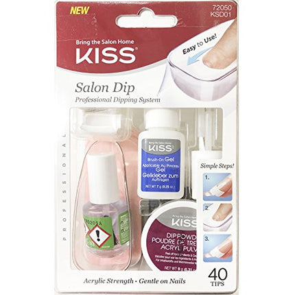 [Kiss] Salon Dip Professional Dipping System 40 Tips