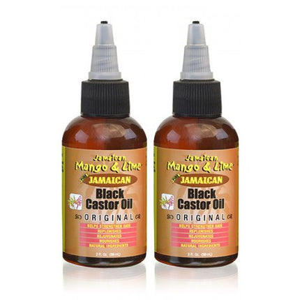 [Jamaican Mango & Lime] Pure Organic Black Castor Oil Treatment Original 2oz