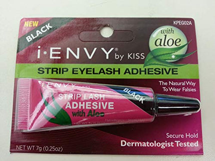 [I-Envy] Aloe Infused Strip Lash Adhesive Glue, Black