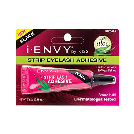 [I-Envy] Aloe Infused Strip Lash Adhesive Glue, Black