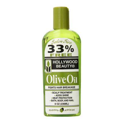 [Hollywood Beauty] Olive Oil Fights Hair Breakage 8Oz