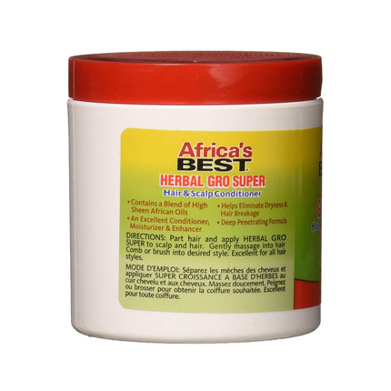 [Africa'S Best] Herbal Gro Super Hair & Scalp Conditioner 5.25Oz