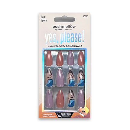 Posh Mellow 24 Nails (3Pack)